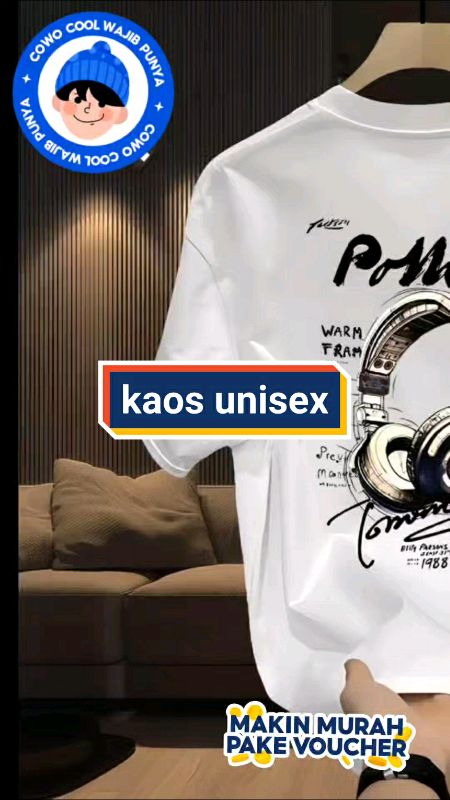 kaos Unisex motif trendy #kaosunisex #kaostrendy #unisex #PejuangRupiah #budgettapibadai #BadaiTapiBudget #ShopeeCOD #RacunShopeeCheck #racunshope