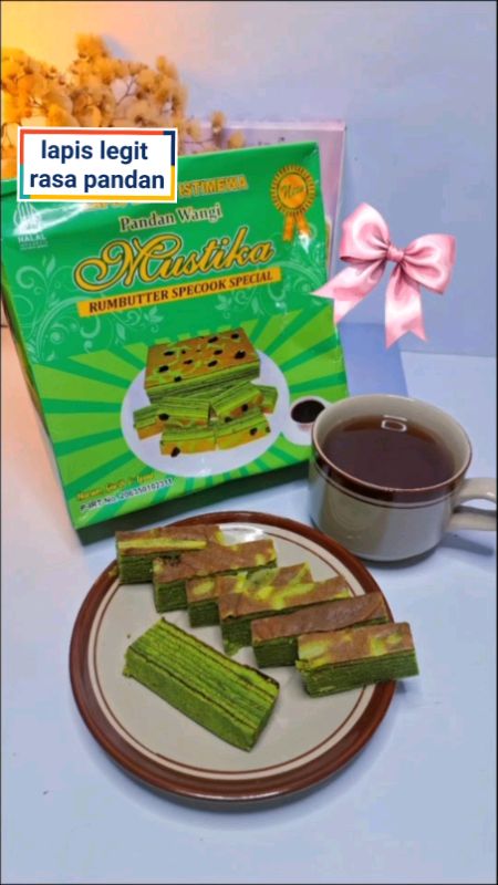 lapis legit rasa pandan #RacunShopee #ViralDiShopeeVideo #lapislegit #lapislegitmustika #lapislegitpandan #food