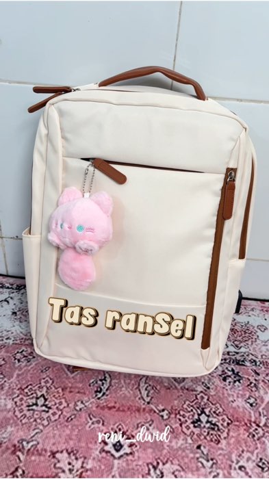 Tas ransel flate muat laptop 15 inc #fyp #tasransel #ranselwanita #tasranselwanita #flate #bagpack #SpillRacunShopee #topcreator