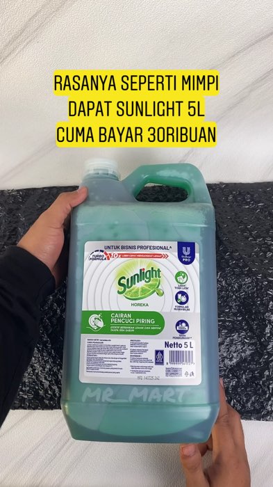 Rasanya seperti mimpi dapat sunlight 5L cuma bayar 30ribuan #sunlight #sunlightmurah #sunlightviral #sunlightpromo #sabuncucipiring