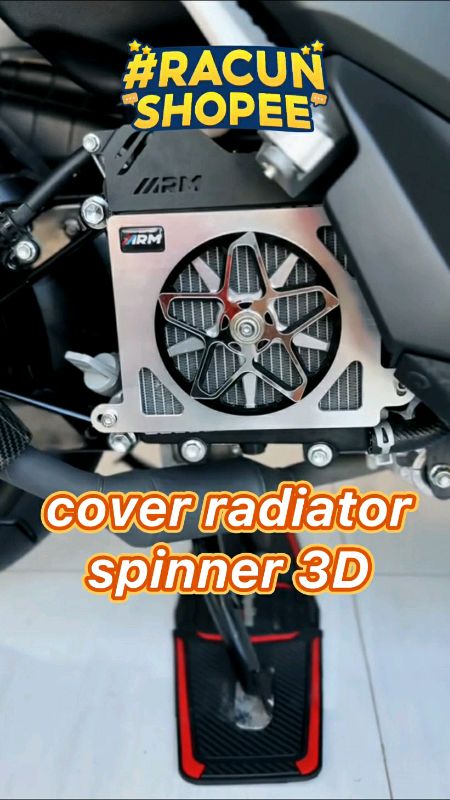 cover radiator badass #coverradiator #coverradiatorspinner #coverradiatornmax #coverradiatorpcx #aksesorismotor #spinnerradiator #spinnermotor #fyp