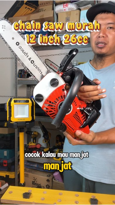 Chain saw mini 12 inch 26cc#chainsaw #chainsawmini #chainsawmurah #chainsawportable #chainsawbensin #chainsaw12inch #chainsaw12inchi #chainsaw26cc