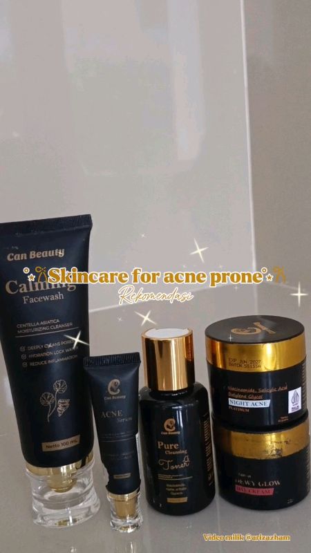 ✨Bebas jerawat, glowing lengkap✨ #CanBeauty #AcneSeries #GlowUp #AntiAcne #SkincareRoutine#viralskincarevideos #CantikAlami