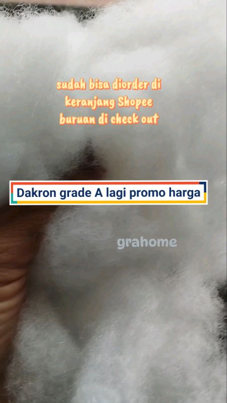 Dakron grade A #dakron #PromoNonStop #ShopeeLook #GratisOngkirRP0