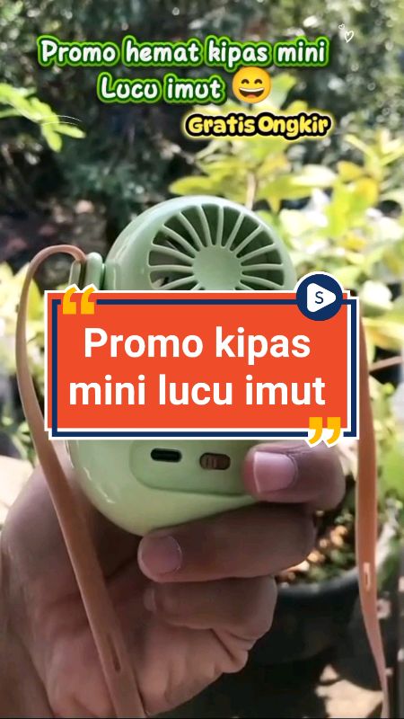 Kipas mini lucu imut 😄 cek ☝️#99DibelanjainShopee #kipasmini #kipasanginportable #ShopeeCOD #TermurahDiShopee #PromoNonStop #RacunShopee