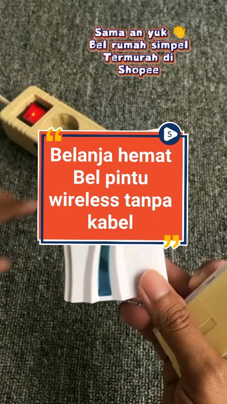 Harga hemat banyak pilihan nada kmu pasti suka 👏#belpintu #belpintuwireless #belpinturumah #TermurahDiShopee #GratisOngkirRP0 #RacunShopee