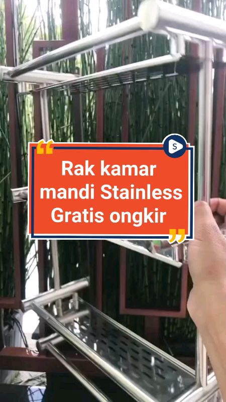 promo hemat rak kamar mandi stainless #rakstainless #rakmultifungsi #rakkamarmandi #RacunShopee #PromoNonStop #GratisOngkirRP0 #TermurahDiShopee