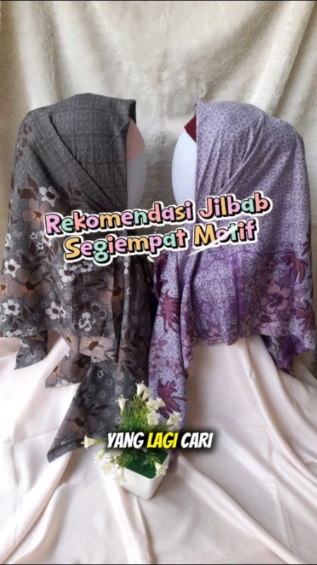 Jilbab Segiempat Motif Seragaman #jilbabsegiempat #jilbabmotif #jilbabseragaman
