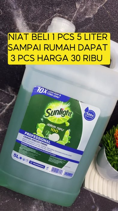 NIAT BELI 1 PCS 5 LITER SAMPAI RUMAH DAPAT 3 PCS HARGA 30 RIBU#sunlight5liter #Sunlight5literpromoterbatas #sunlightsabunpencucipiring #PromoNonStop