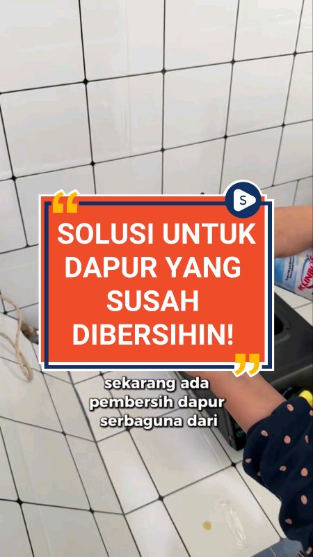 Siapa nih bunda-bunda yang masih effort gosok-gosok buat bersihin dapur? #pembersihdapurserbaguna #pembersihdapur #klinbos #iburumahtangga #spraydapur