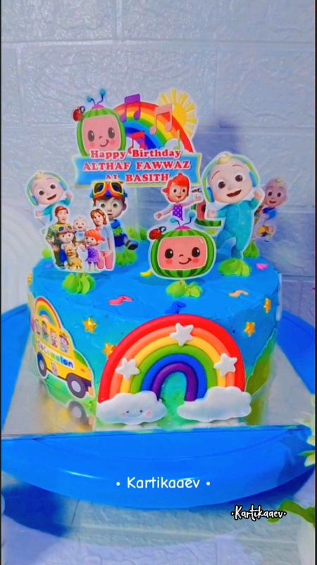 Birthday cake #birthdaycake #koepoekoepoe #whippingcream #buttercream #toppercakekarakter #RacunShopee #kartikaaev