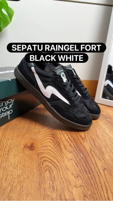 Sepatu raingel fort black white cakep abis #rekomendasisepatu #sepatupria #GakNyeselBeliIni #sepatucowok #RacunShopee #ViralDiShopeeVideo #fypシ #fyp