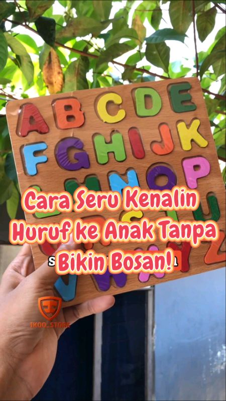puzzle huruf #RekomendasiMainanAnak #MainanEdukasi #PuzzleKayu #PuzzleAlfabet #MainanAnakMurah #RacunShopee #SpillBawaBerkah #PejuangRupiah #fypシ