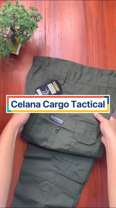 Buat kegiatan outdoor #celanacargotactical #celanatactical #celanatacticalblackhawk #cargopants #99supershoppingday #99shopeehaul #ShopeeHaul