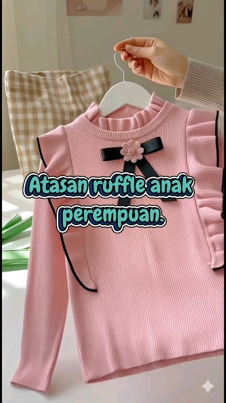 atasan ruffle anak#atasananakperempuan