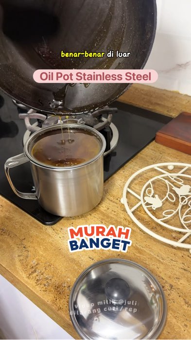 Oil Pot stainless #oilpotsaringanminyak #oilpotmurah #RacunShopee #SpillRacunShopee #Diskon40RB #GratisOngkirRPO #ShopeeCOD #PromoNonStop #oilpot