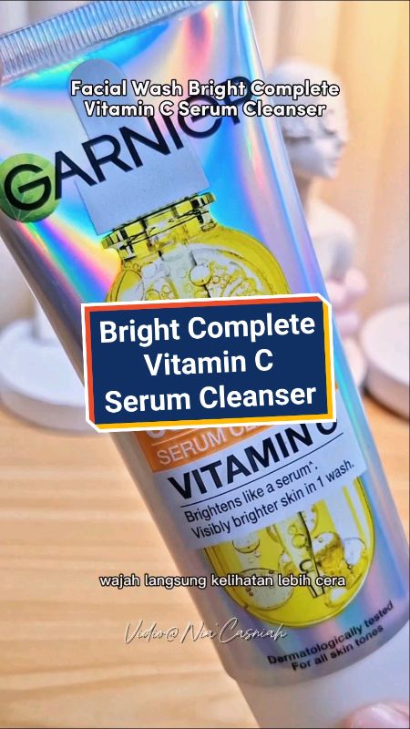 Serum Cleanser✨️#garnier #garnierindonesia #serumcleansergarnier #garnierfacewash #garnierfacialfoam #cleanserwajah #ShopeeBeautyHaul #RacunShopee