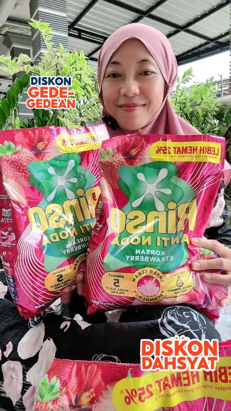Rinso strawberry 1440gr #Rinso #sabuncucibaju #rinsomurah
