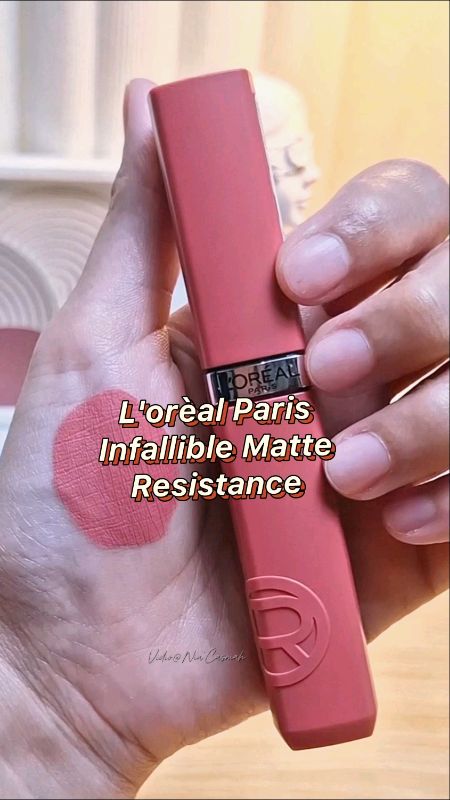 Infallible Matte Resistance✨️#lorealparis #lorealparisindonesia #lorealparisinfallible #lipstick #lipstickmatte #SpillRacunShopee #ShopeeBeautyHaul
