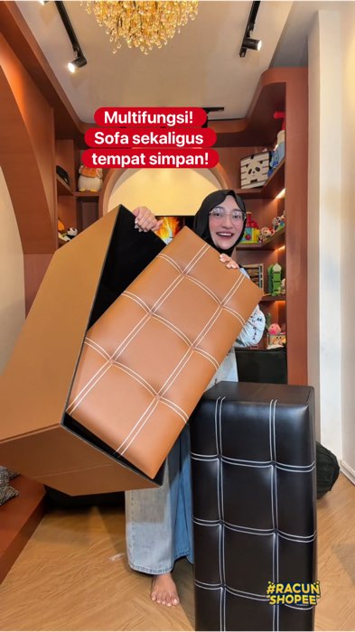 Checkout di sini dapat Disc 10%🛒 #SofaStorage #SofaMultifungsi #StorageBox #SofaSerbaguna #DekorRumah #FurniturePraktis #SofaMinimalis #TempatSimpan