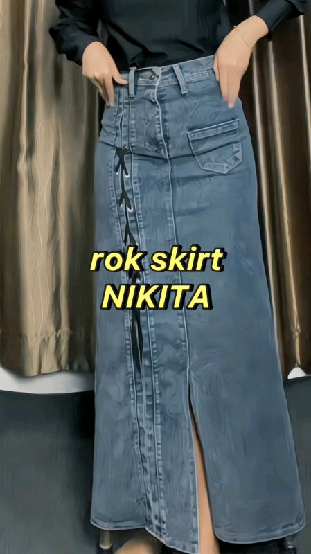 rok skirt NIKITA PREMIUM #rokskirt #roknikitajeans #ShopeeFashionHaul #fyp #DiskonRacunShopee