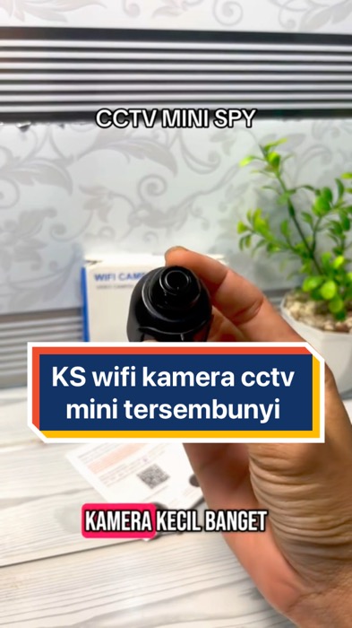 ￼KS wifi kamera cctv mini tersembunyi #wifikamera #kameracctv #cctvtersembunyi #cctv #shopeevideo #ShopeeLook #RacunShopee #ShopeeCOD #SpillRacunShope