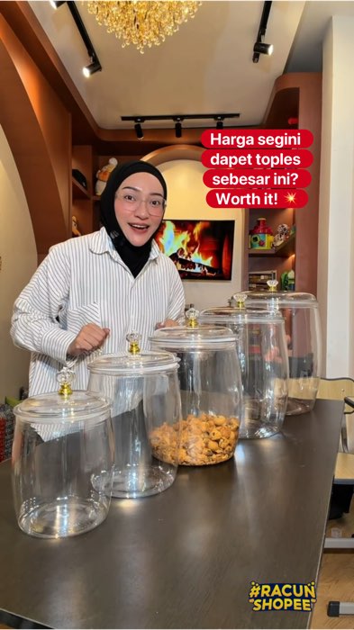 Checkout di sini dapat Disc 10%🛒 #ToplesJumbo #ToplesDapur #ToplesBesar #ToplesEstetik #ShopeeFinds #HomeLiving #StorageKitchen #ToplesCantik #PromoS