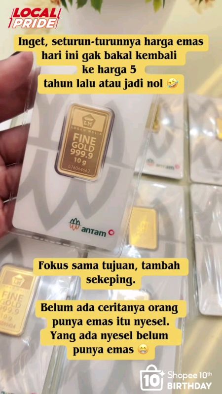 #RacunShopee #GakNyeselBeliIni #emas #emasasli #emasbatangan #emasmurah #antam #antamlogammulia #ViralDiShopeeVideo #ShopeeBeautyHaul #ShopeeCOD