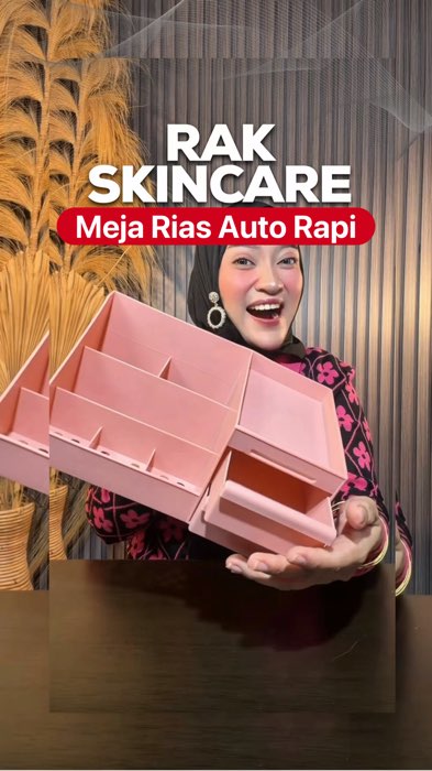 Checkout di Keranjangku disc 10% 🛒 #RakSkincare #OrganizerSkincare #PerawatanWajah #MejaRiasRapi #AksesorisKecantikan #rekomendasiproduk