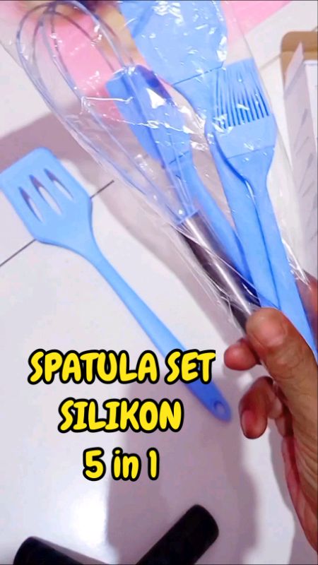 Set spatula silikon 5 in 1 #ShopeeCOD #SpillBawaBerkah #alatmasak #alat #alatdapur #RacunShopee #GratisOngkirRPO #Diskon50Persen #spatula#