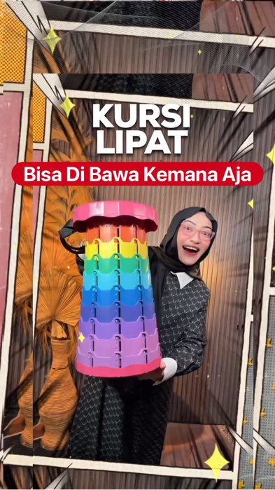 Checkout di Kranjangku Disc 10%🛒 #kursilipatportable #kursilipat #kursicamping #kursisantai #perlengkapanoutdoor #praktisdibawa #shopeevideo #belanja