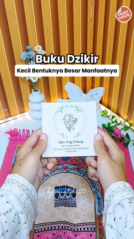 Minimal punya satu #bukudzikirpagipetang #bukudzikir #bukudzikirpagisore #BukuDzikirHarian #dzikirpagipetang #SpillBawaBerkah #ramadhan2026 #ShopeeCOD