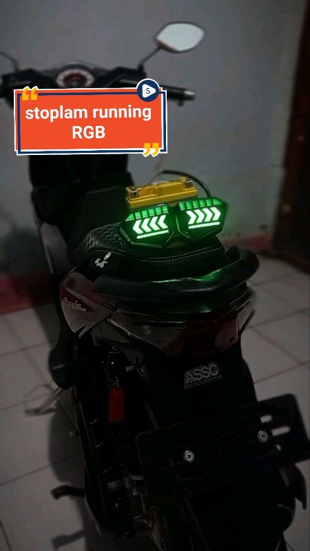Spil cara pasang gani ...   #beatkarbu #aksesorismotor #stoplamraningrgb #lampustopmotor