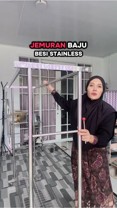 Jemuran baju besi stainless premium #jemuran #GakNyeselBeliIni #SpillBawaBerkah #RacunShopee #SpillShopeeVideo #PromoNonStop