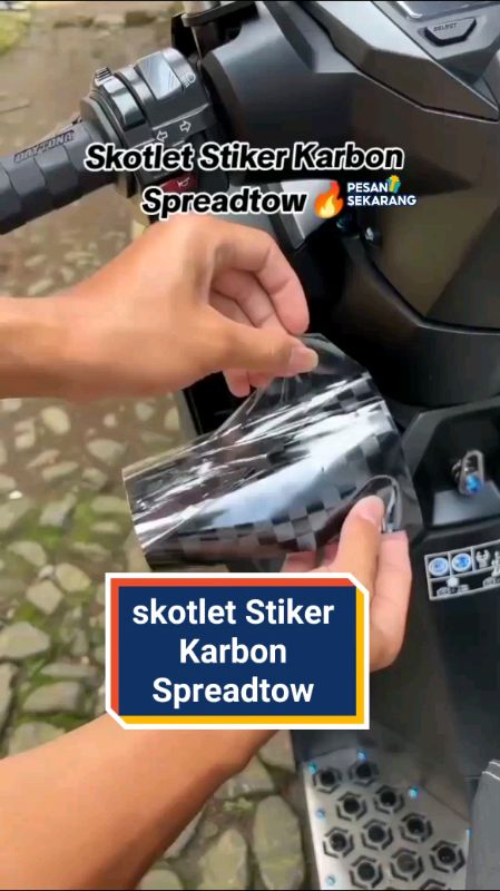Skotlet Stiker Karbon Premium Pet Spreadtow #skotletcarbon #ShopeeCOD #keranjangshopee #RacunShopee #shopeevideo