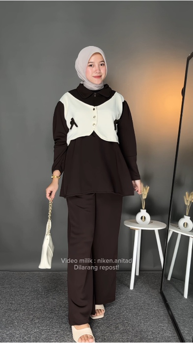 Oneset simple #ShopeeFashionHaul #OOTDFashionShopee #ShopeeLook #GratisOngkirRPO