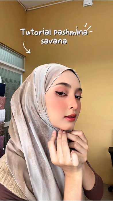 Tutorial pashmina printed savana#HijabMudymudy #pashminaceruty #pashminamotif #pashminaprinted