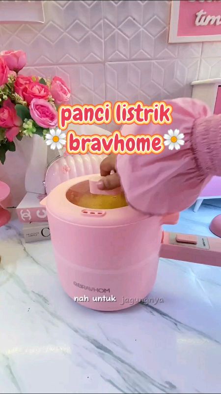 panci bravhome #panci #pancilistrik #pancilistrikserbaguna #pancibravhom #bravhome #pancilistrikpink #pancipink #pancipinkviral #steamer #kukusan