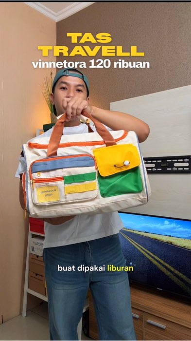 Tas travel, duffel bag #ShopeeCOD #DiskonRacunShopee #ShopeeFashionHaul #Diskon50Persen #travelbag #tastravel