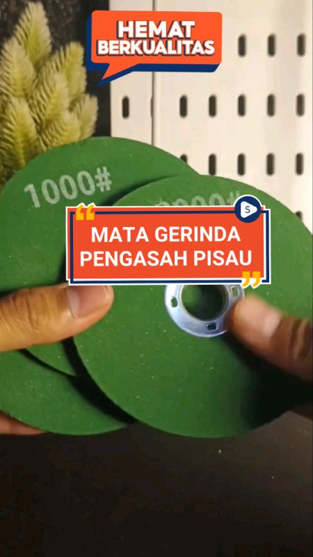 “Mata gerinda poles asah, solusi praktis untuk pisau kembali super tajam! Cocok untuk pisau,golok, parang dll#matagerinda #matagerindadiamond #affilia