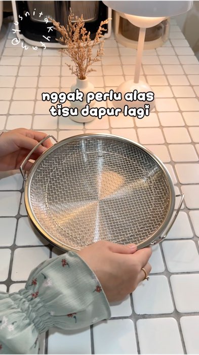 Peniris gorengan serbaguna #tirisan #tirisanserbaguna #tirisanminyak #tirisangorengan #peniris #penirisgorengan #RacunShopee #penirisgorenganstainless