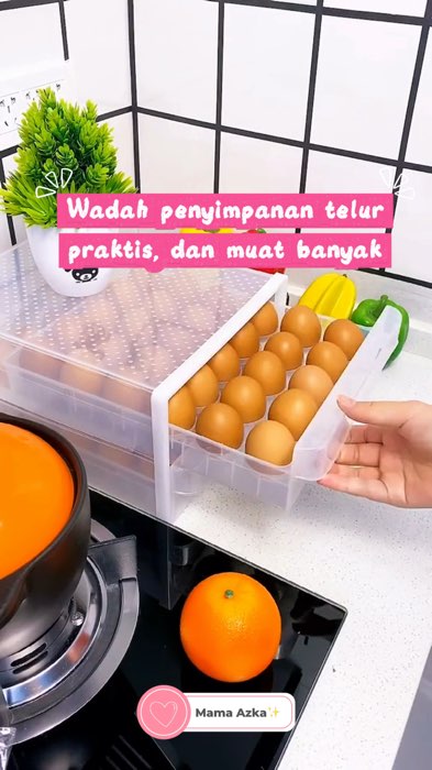 Simple, rapih, dan muat banyak🔥🥰 #rak #rakpenyimpanan #raktelur #wadahtelur #ShopeeReview #ShopeeCOD #ShopeeHaul #ShopeeLook #ShopeeRamadanLook #cod