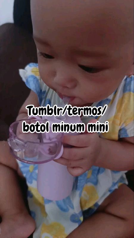 botol minum mini bahan stainless, cocok di pakai anak dan bayi. tahan panas, hangat dan dingin. #botolminum #tumbler #termos
