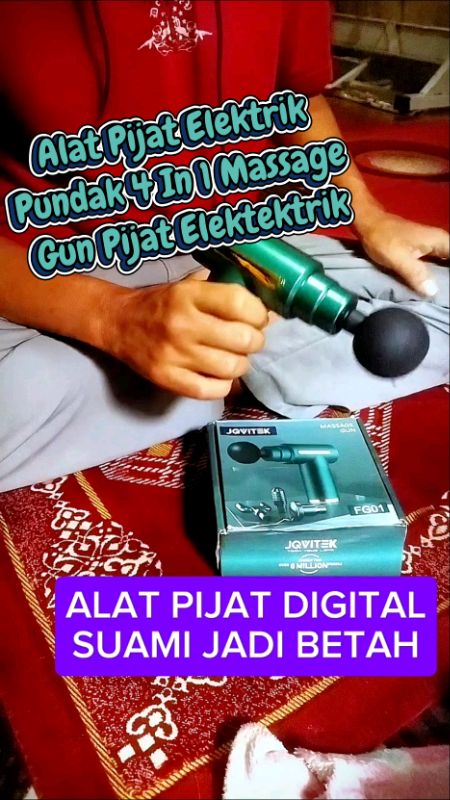 Alat Pijat Elektrik Pundak 4 In 1 Massage Gun Pijat Elektektrik