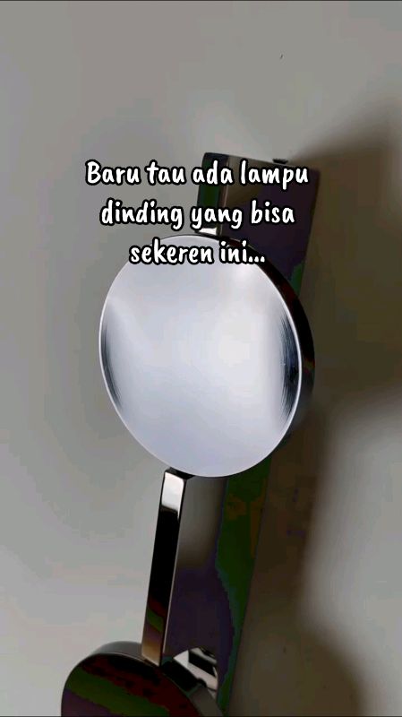 “Baru tau ada lampu dinding yang bisa sekeren ini… minimalis tapi efeknya kayak seni cahaya hidup #SpillBawaBerkah #PromoNonStop #BadaiTapiBudged