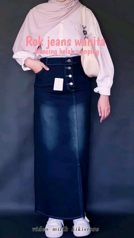 Rok jeans wanita #rokjeanswanita #GratisOngkirRP0 #shopeevideo #fyp #ShopeeLook #DiskonRacunShope #ShopeeCOD