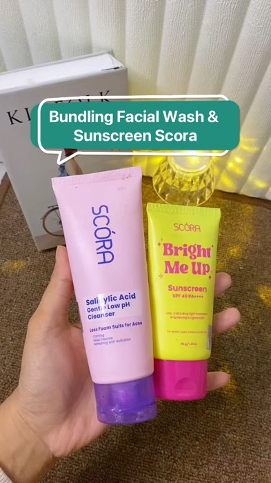 Scora Facial Wash & Sunscreen #scora #facialwashscora #sunscreenscora #RacunShopee #SpillRacunShopee #GratisOngkirRP0 #ViralDiShopeeVideo