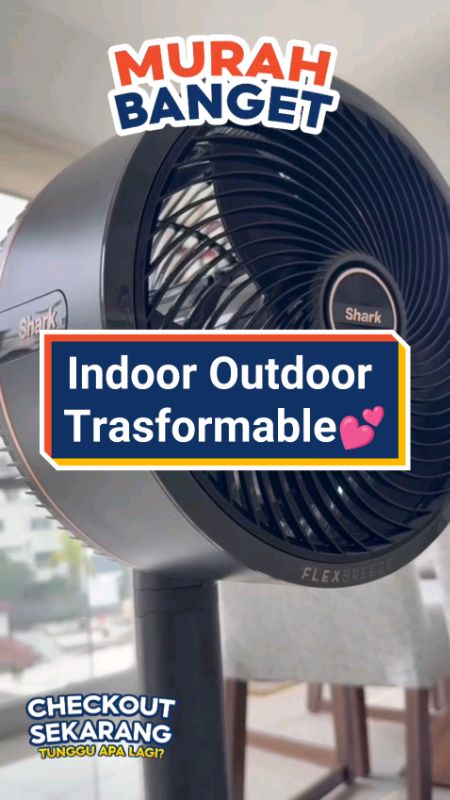 Indoor Outdoor Trasformable💕#RacunShopee #ShopeeCOD #ShopeeLook #shopeevideo #indooroutdoor #sharkflexbreeze #sharkflexstyle #sharkflexstylecurls