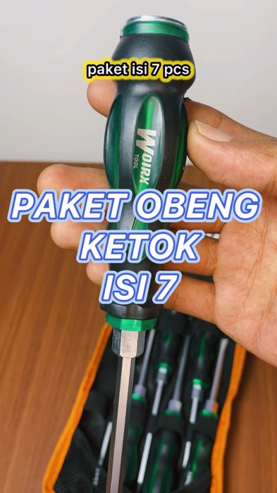 Woirx tool paket obeng ketok magnetic plus minus 7pcs #obeng #obengmultifungsi #obengmagnet #obengketok #obengketokset #obengketokmurah #RacunShopee