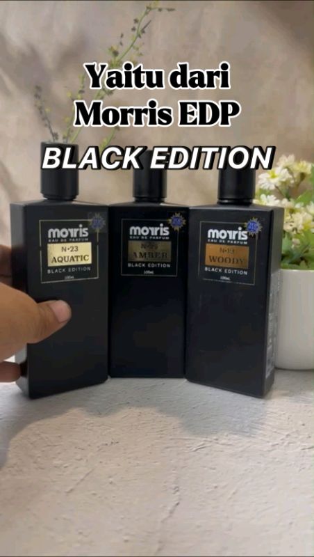 Parfum Morris Black Edition🔥✨ #parfumviral #parfum #morrisparfume #RacunShopee #ViralDiShopeeVideo #fyp #reels #vidioviral